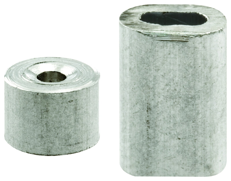 Prime-Line Products GD 12150 Ferrules and Stops, 3/32-Inch, Aluminum,(Pack of 2)