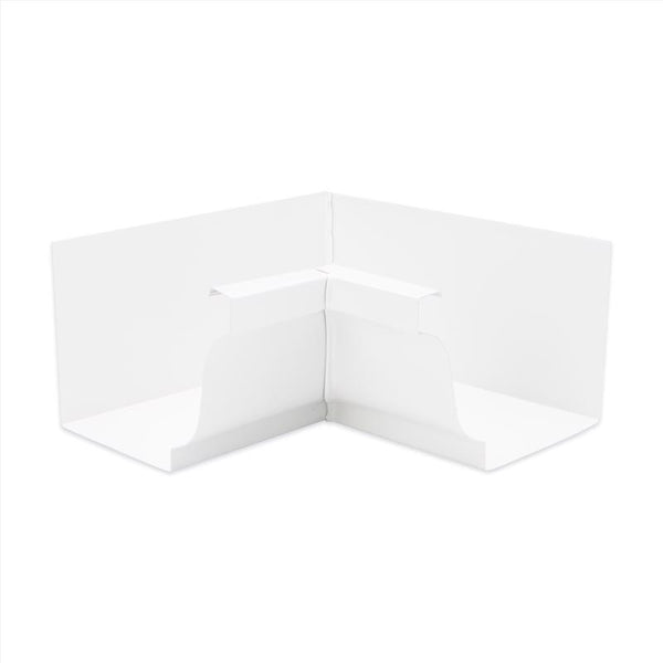 AMERIMAX HOME PRODUCTS, White 27201 5-Inch Aluminum Inside Mitre, Size