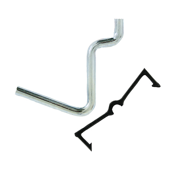 CRAWFORD PROD DIV OF JARDEN SAFETY 14215 Straight Peg Hook, 1-1/2-Inch, 6-Pack