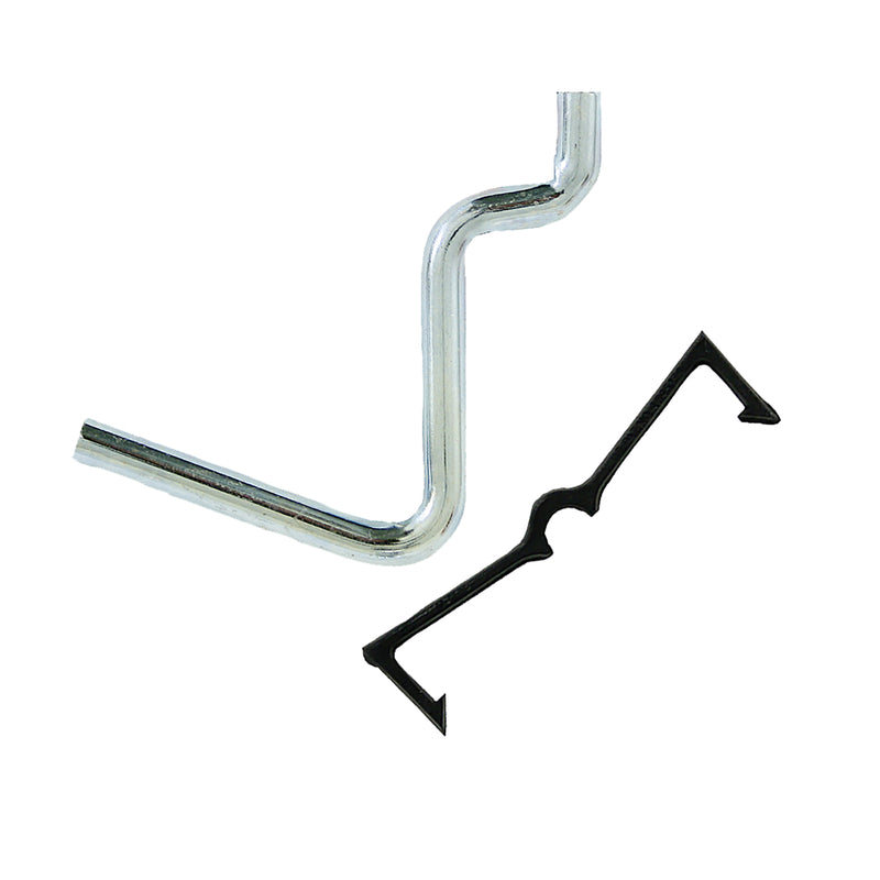 CRAWFORD PROD DIV OF JARDEN SAFETY 14215 Straight Peg Hook, 1-1/2-Inch, 6-Pack