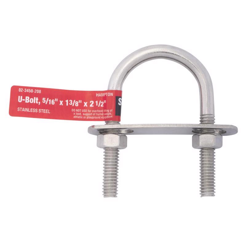 ACE Hampton U-Bolt 1-1/4'' Tread 1-3/8'' Bulk Stainless Steel