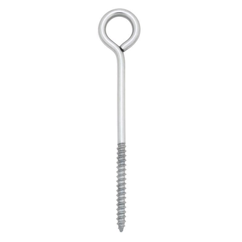 Hampton 1/4 in. x 5 in. L Stainless Steel Lag Thread Eyebolt Nut Included