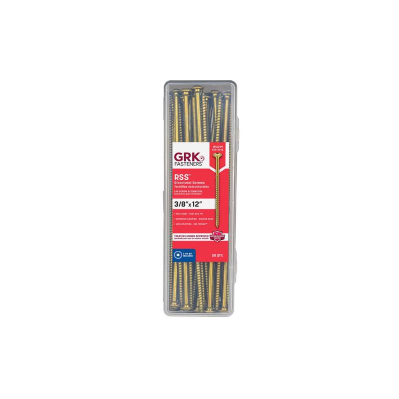 GRK 12299 3/8" x 12" RSS™ Rugged Structural Screws 50 Count