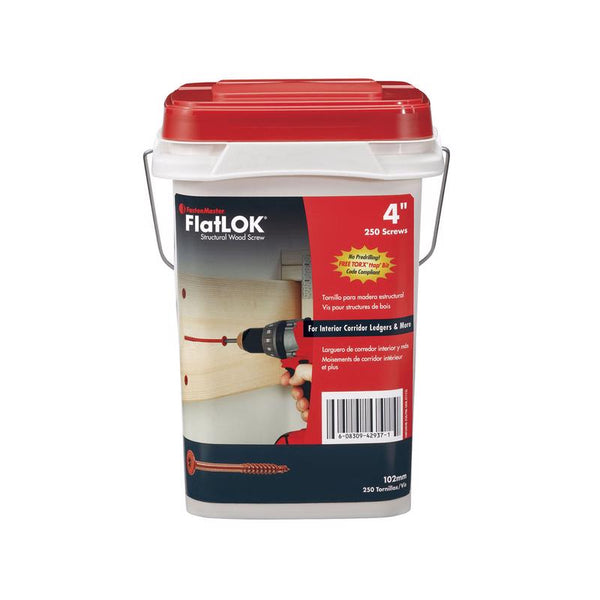 FastenMaster Wood Screw 250 Piece FMFL004B-250
