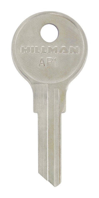 Hillman Traditional Key House/Office Key Blank 112 AP1 Single Sided for Chicago Locks - Total Qty: 4
