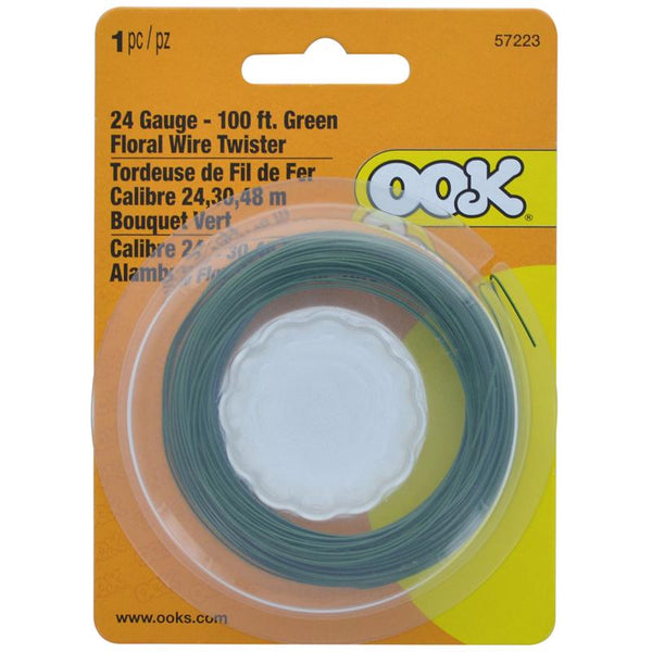 The Hillman Group Floral Wire Grn 24ga 100" Roll 534702