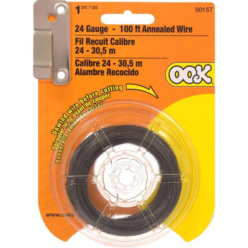 Ook 50157 100' 24 Gauge Dark Annealed Hobby Wire