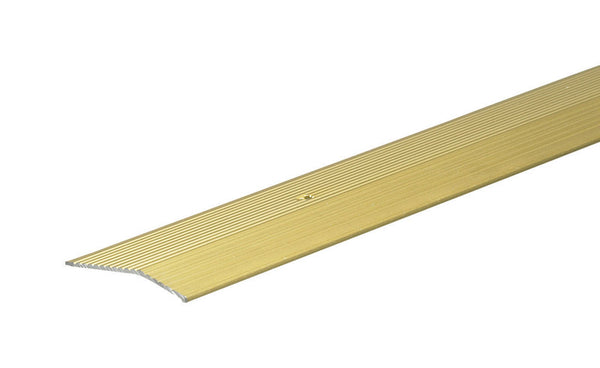 Frost King 2 in. W x 36 in. L Satin Gold Aluminum Carpet Joiner H1591FB3A (12-Pack)