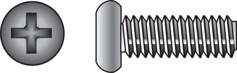 Hillman No. 10-24 in. x 3/4 in. L Phillips Flat Head Stainless Steel Machine Screws 100 pk