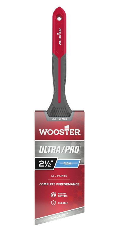 2-1/2" Wooster G4181 Ultra/Pro Firm Thin Angle Detail and Trim Paint Brush, GripTech MAX Handle G4174-2 1/2
