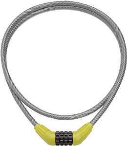 Schlage 999225 Kryptonite 9 Barrel Cable Lock with Combination Resettable, 3/8 in Dia X 5 Ft L