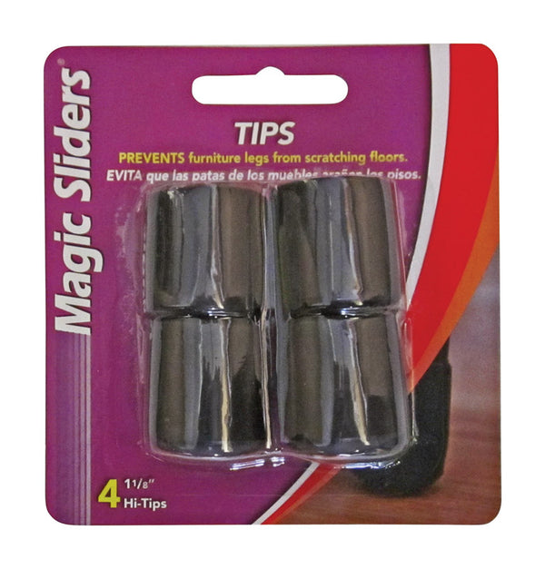 Magic Sliders Leg Tip Vnl BLK1-1/8"4PK 97599