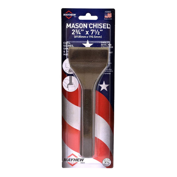 Mayhew Select 35802 2-3/4-by-7-1/2-Inch Mason Chisel