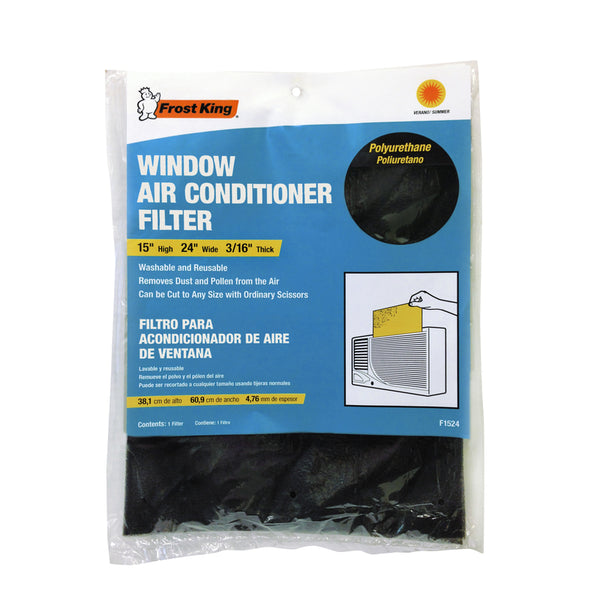 Frost King Room Air Conditioner Filter 15 x 24 x 3/16 (2 Pack) F1524