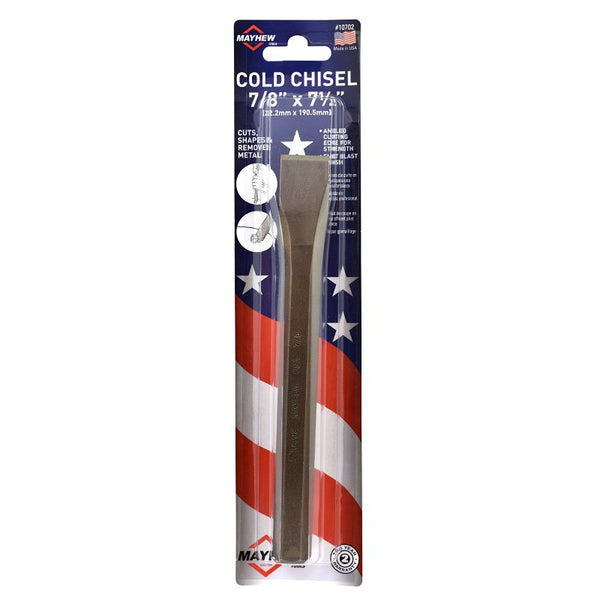 Mayhew Select 10702 7/8-by-7-1/2-Inch Carded Cold Chisel,Black