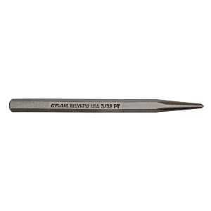 Mayhew Tools 74102 Center Punch, 1/2" x 3/32" Point, Shot Blast Finish
