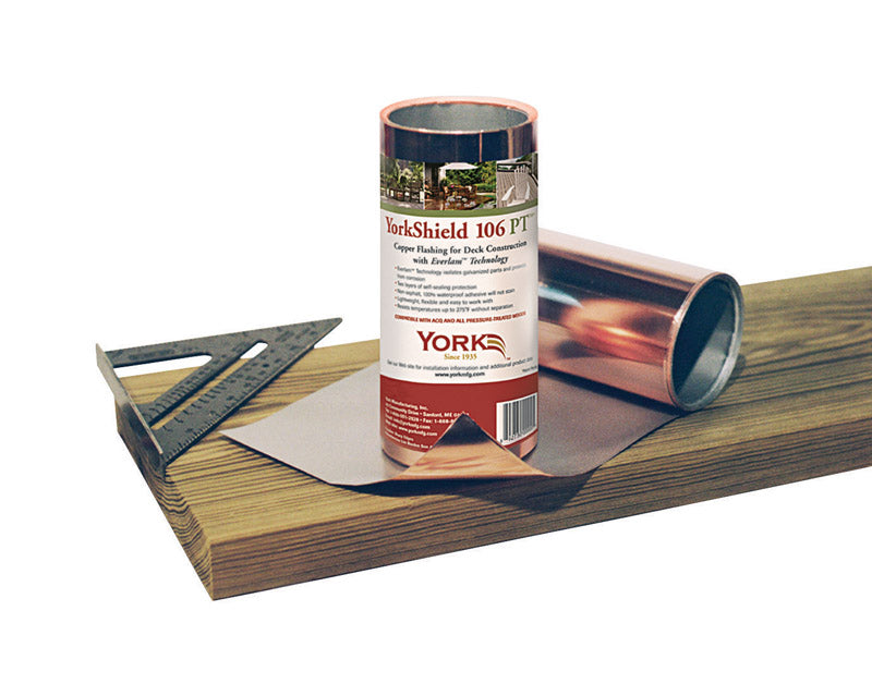 York 106 PT 10 in. W x 240 in. L Copper Flashing Copper