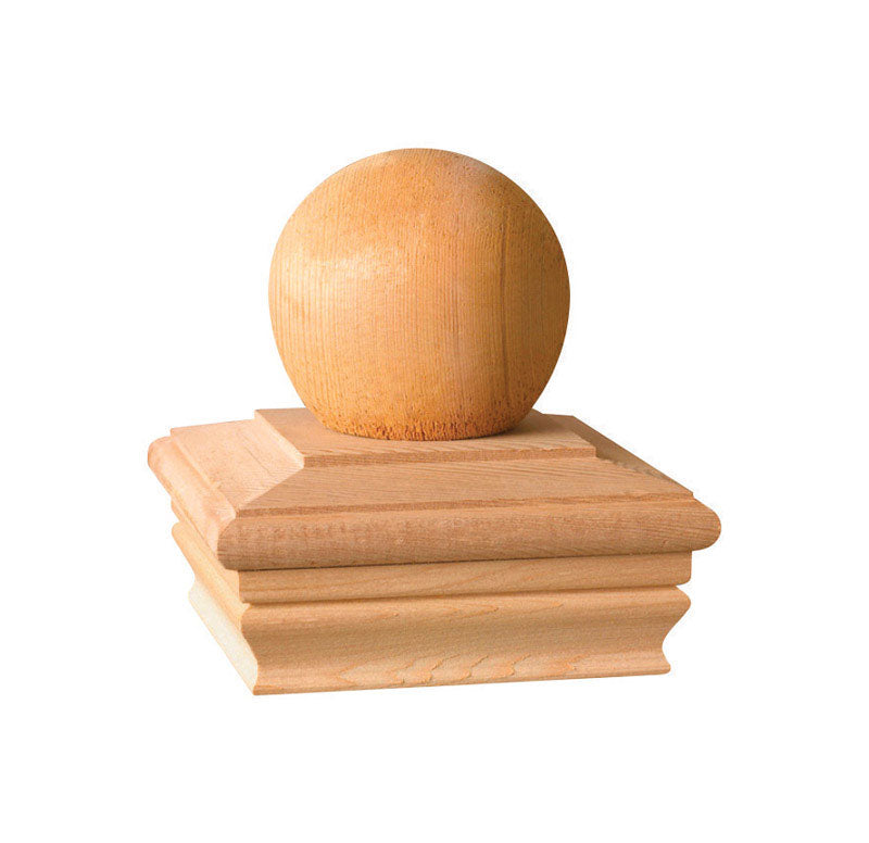 Deckorators 4 in. x 4 in. Newport Ball Top Pressure Treated Post Cap