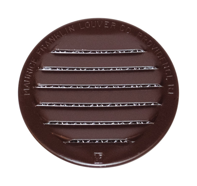 MAURICE FRANKLIN LOUVER RLB-100 3 Mini Louver (4 Pack), 3", Brown