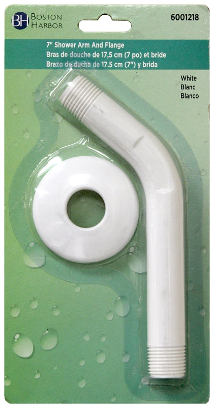 Mintcraft B1140wh B1140wh Wht Shwr Arm/Flng 1/2