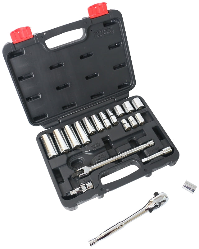 WORLDWIDE SOURCING TS1020 20Pc 3/8Drive Socket Set SAE