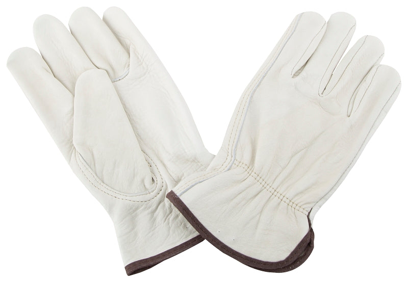 Glove Driving Grain Lather Med