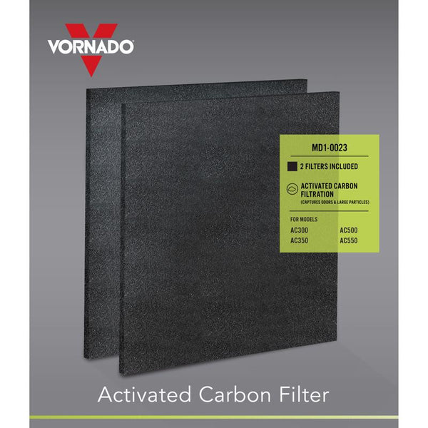 Vornado MD1-0023 Replacement Carbon Filters (2-Pack),Black