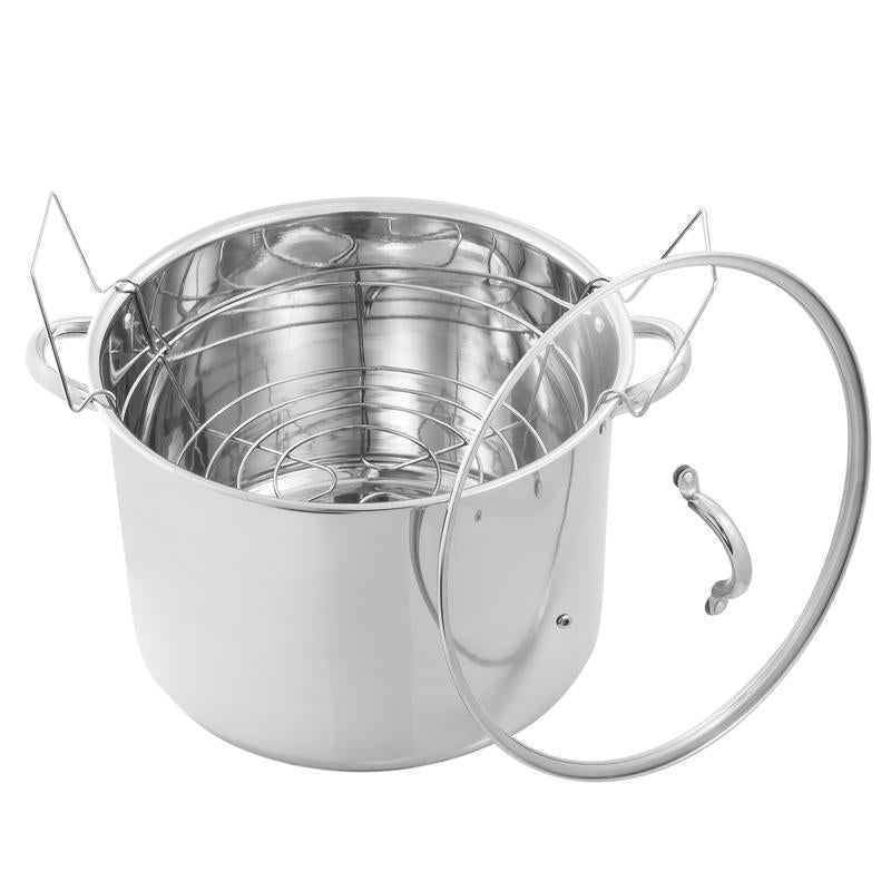 McSunley Stainless Steel Prep N Cook Water Bath Canner, 21.5 quart, Silver (620)