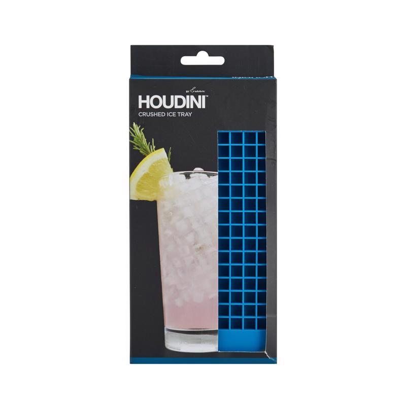 Houdini Crushed Ice Cubes Tray, Produces 160 Mini Cubes, Blue