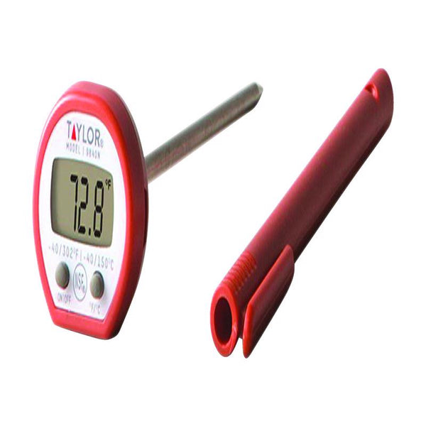 TAYLOR brand OTRIEK 9840 Professional Digital Meat Pocket LCD Thermometer with Battery, New