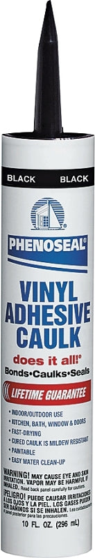 Phenoseal Vinyl Adhesive Caulk, Black
