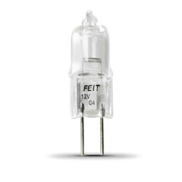 Feit Electric BPQ10T3/RP 10-Watt T3 Halogen Bulb with Bi-Pin Base, Clear, 1.25" H, BPQ10T3/RP