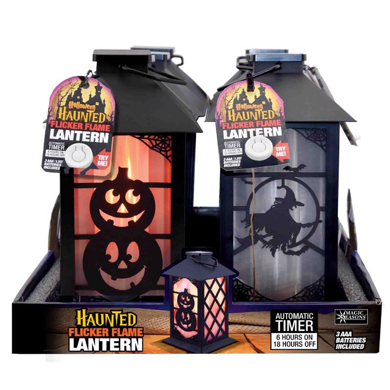 Magic Seasons 702058 Haunted Flicker Flame Halloween Lantern, 8 Inch (Pack of 6)