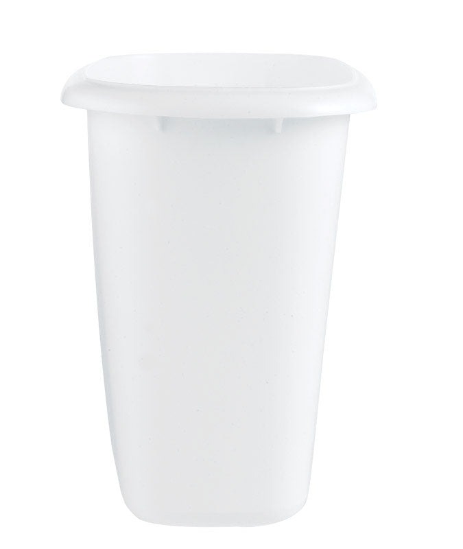 Rubbermaid FG295300WHT 6 Quart White Vanity Wastebaskets