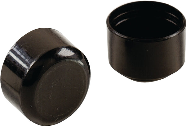 Shepherd Hardware 9768 Leg Tips 1-1/8-Inch Plastic Leg Chair Caps, 4-Pack, Black