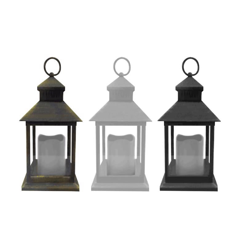 Alpine 6067222 Glass & Plastic Assorted Lantern - Pack of 9