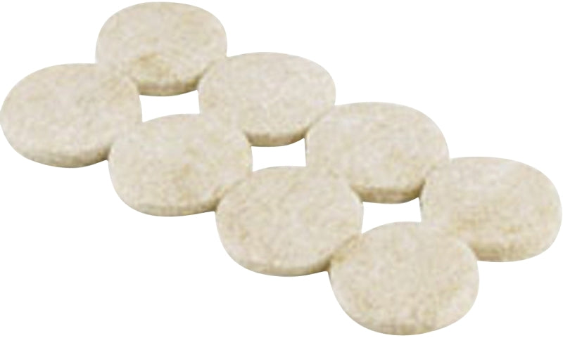 Shepherd Hardware 9953 1-1/2-Inch Heavy Duty Self-Adhesive Felt Furniture Pads, 8-Pack, Beige