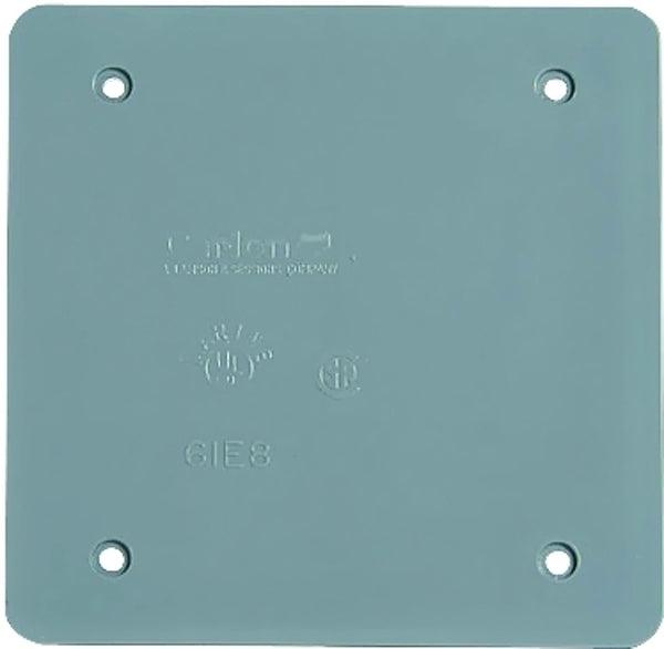Thomas & Betts E9802CN-CAR PVC 2 gang blank box cover