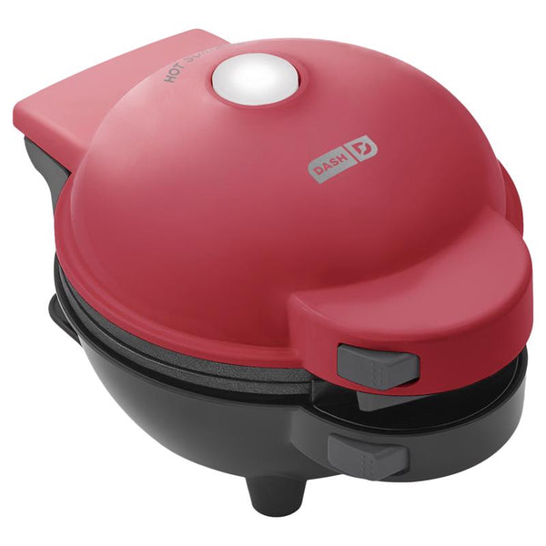 DASH Holiday Multimaker Mini System - Waffle Maker with Six 4" Removable Holiday Plates: Waffle Iron & Griddle, 4-in-1 Mini Waffle Maker for Kids and Families - Nonstick Surface, Santa Waffle (Red) DIW036GBRD04