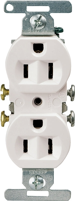 EATON Wiring 5270W-BU Duplex Receptacle, White