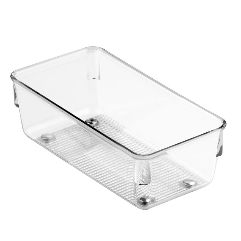 iDesign 6093398 2 x 3 x 6 in. Plastic Kitchen Drawer Organizer Clear