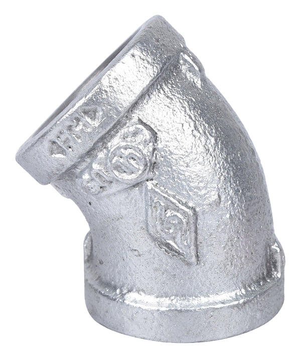 WORLDWIDE SOURCING 4-3/4G 45 degree Galvanized 3/4 Elbow