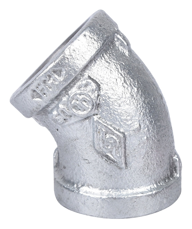 WORLDWIDE SOURCING 4-3/4G 45 degree Galvanized 3/4 Elbow