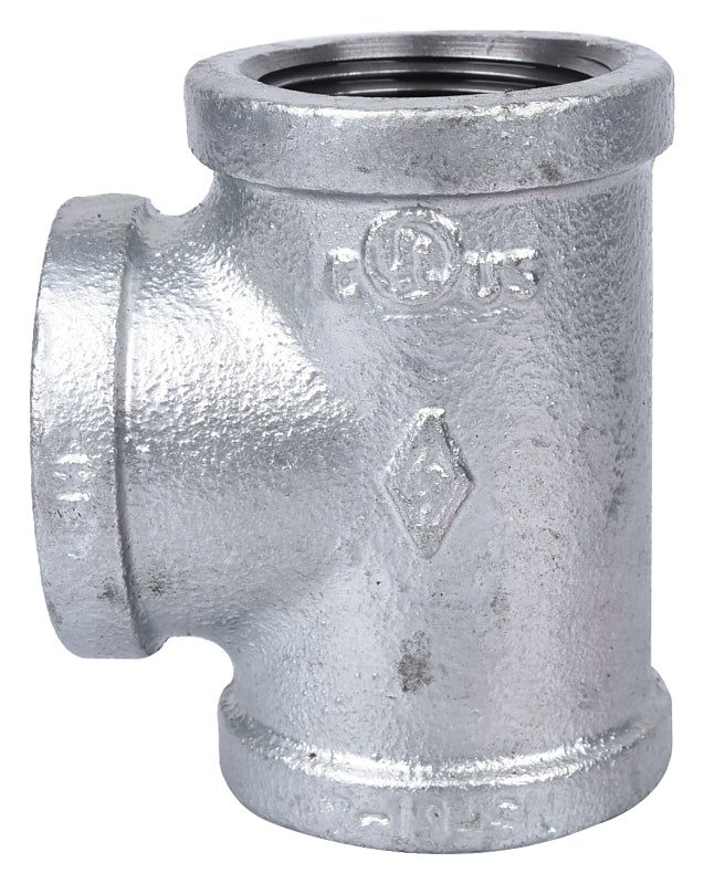 WORLDWIDE SOURCING 11A-1 1/4G 1-1/4" Galvanized Tee