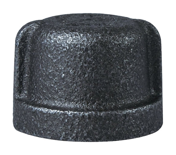 WORLDWIDE SOURCING 18-1/2B 1/2",black 18-1/2b Malleable Iron Cap