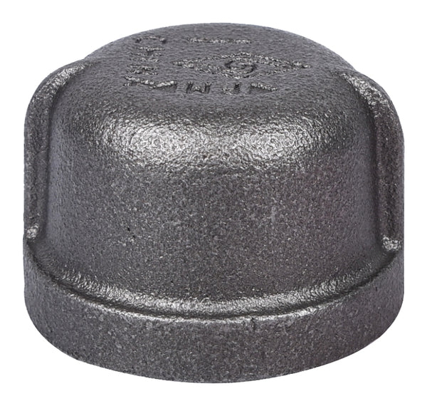 WORLDWIDE SOURCING 18-1B Black Malleable 1" EA Cap