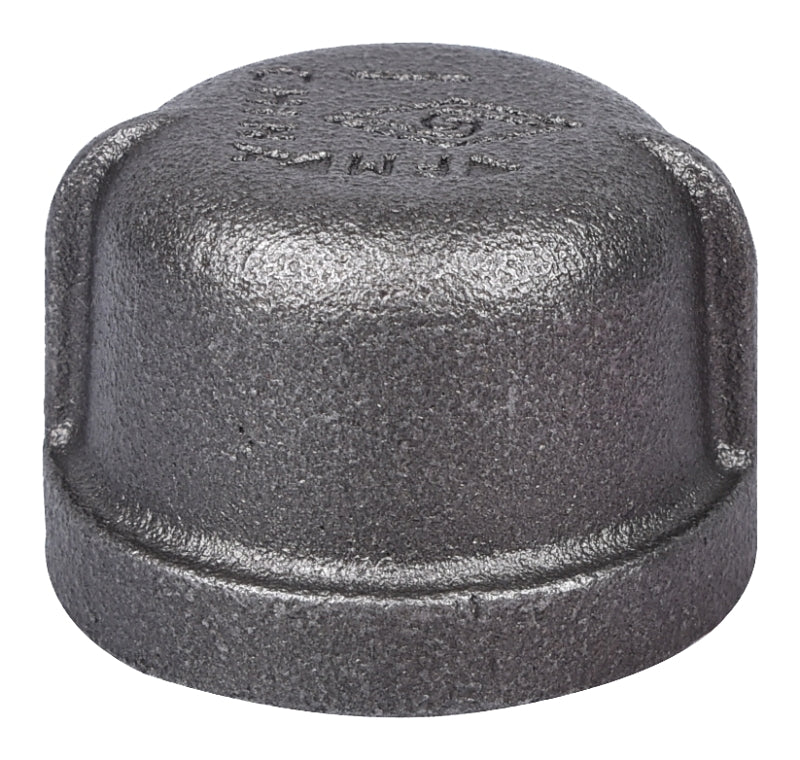WORLDWIDE SOURCING 18-1B Black Malleable 1" EA Cap