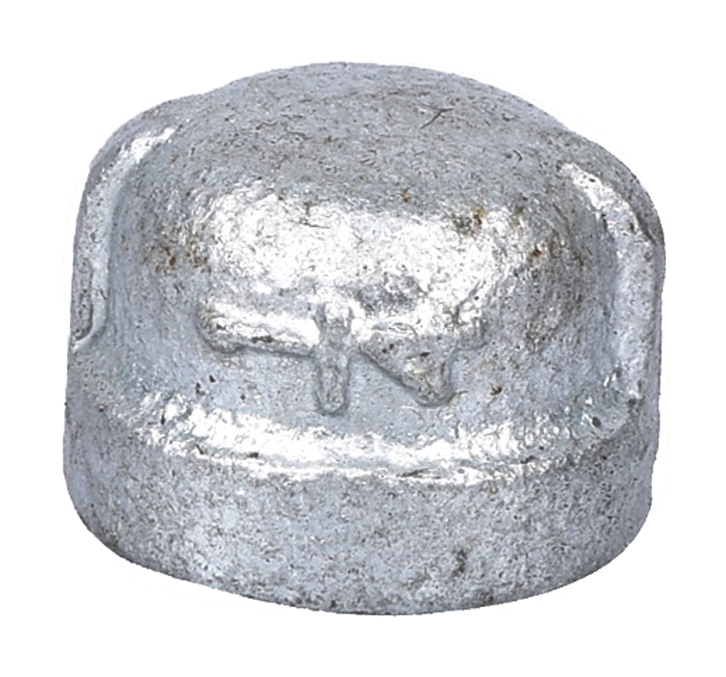 Worldwide SOURCING 18-1/4G Pipe Cap, 1/4 in, Threaded, Malleable Iron, Galvanized