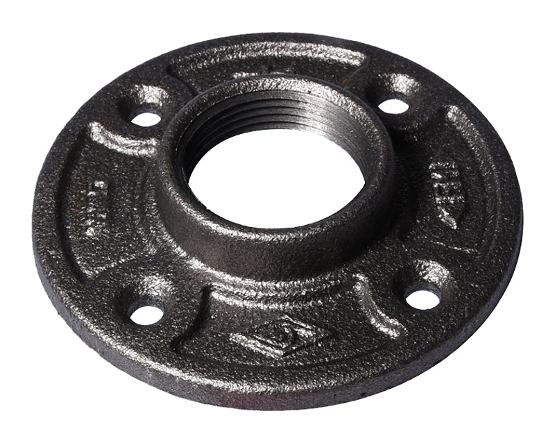 WORLDWIDE SOURCING 27-1B 1" Black 610-2388 Malleable Floor Flange