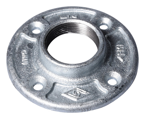 Worldwide Sourcing 27-11/2g 1-1/2" Galvanized Malleable Iron Floor Flange